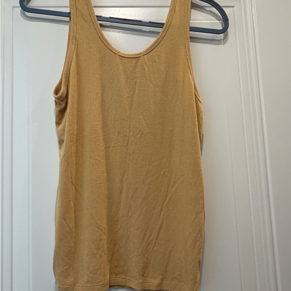 Active Basic Mustard Tank Top - Picture 4 of 5